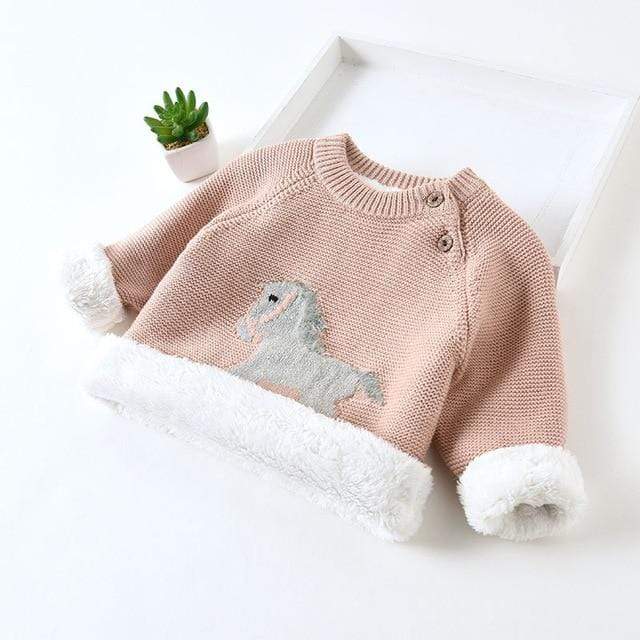 Momorii Baby Knitted Sweater Horse Pattern