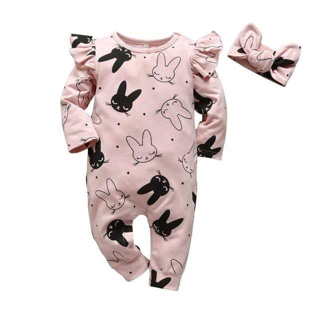 Bunny Print Romper