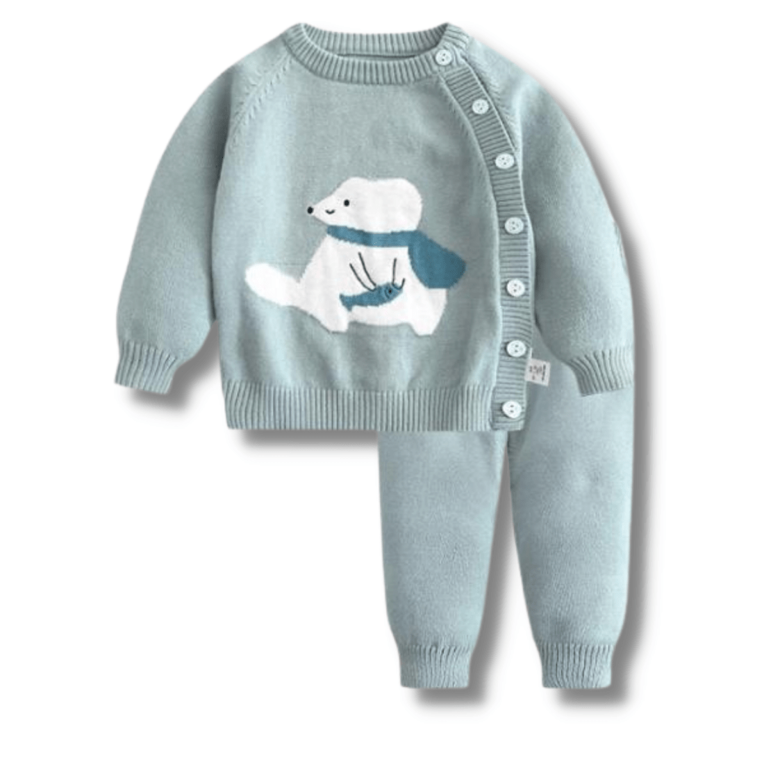 Cartoon Bear Sweater Set