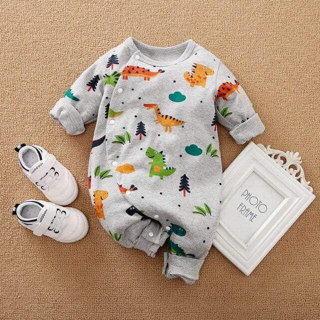 Cartoon Print Baby Romper