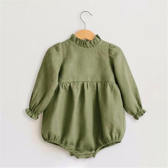 Long Sleeve Baby Floral Romper