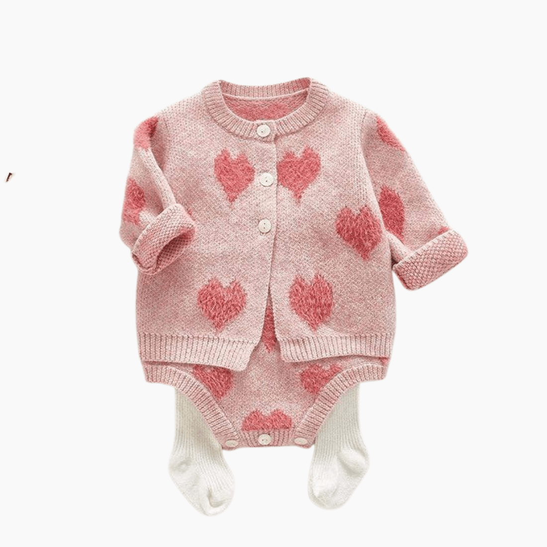 Love Print Sweater Set