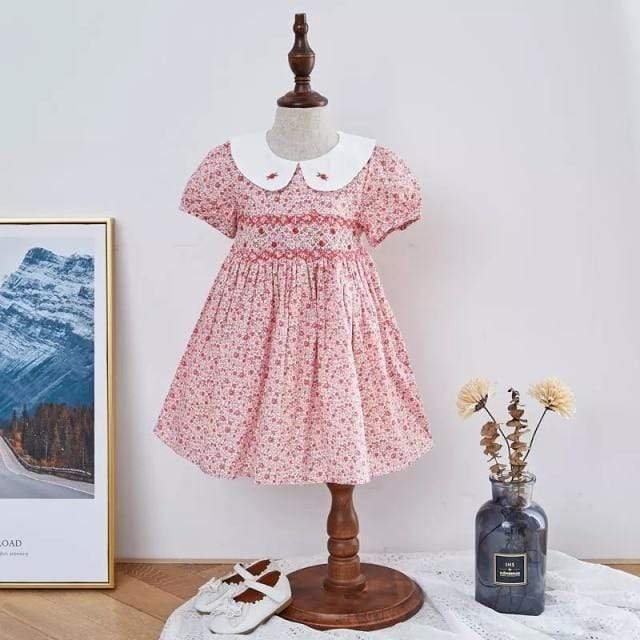 Vintage Floral Smock Dress