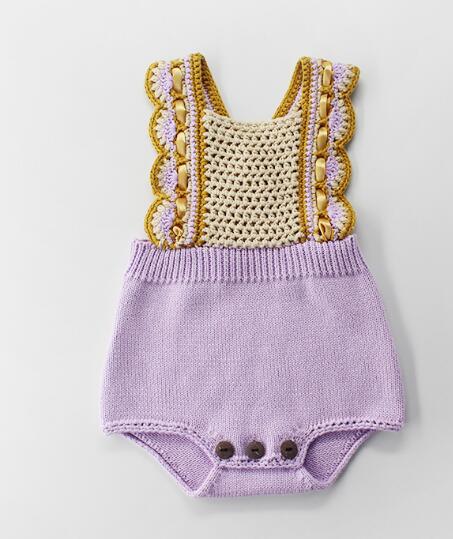 Vintage Style Knitted Romper