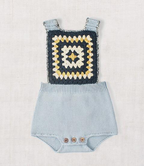 Vintage Style Knitted Romper