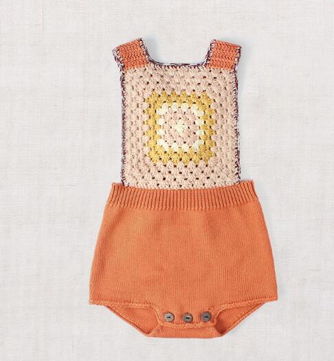Vintage Style Knitted Romper