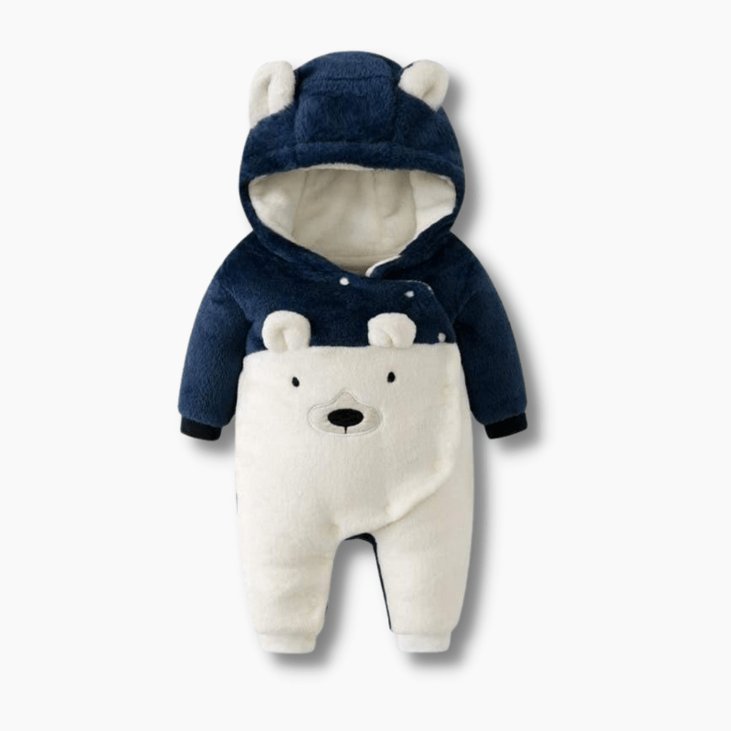 Winter Fleece Bear Jumpsuit