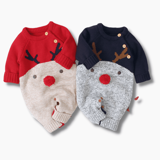 Baby Christmas Reindeer Romper