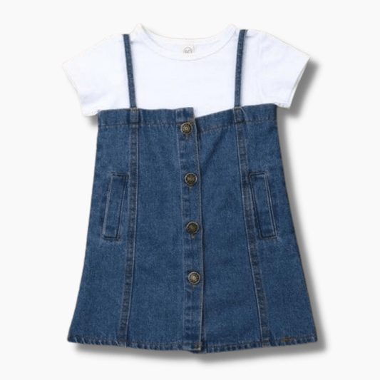 Baby Denim Dress Set