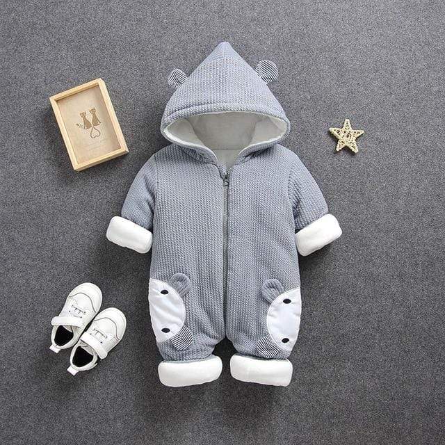 Hooded Baby Jumpsuit
