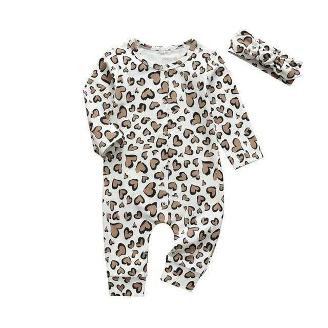 Baby Heart Print Romper