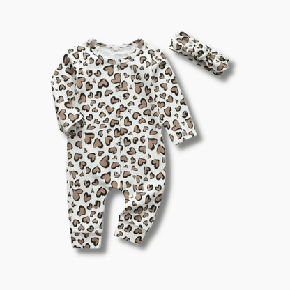 Baby Heart Print Romper