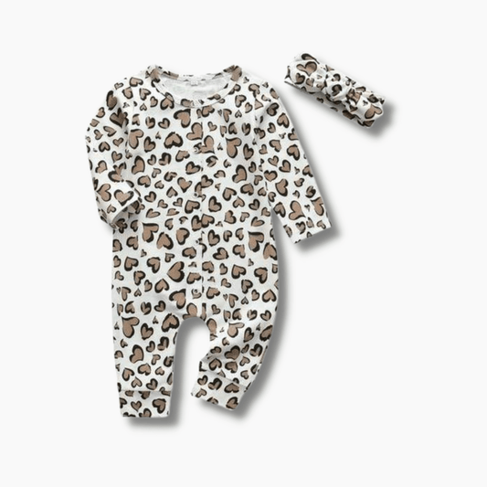 Baby Heart Print Romper