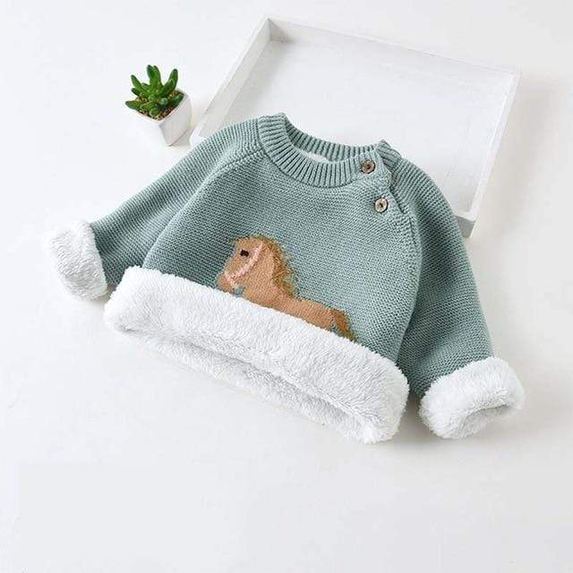 Momorii Baby Knitted Sweater Horse Pattern