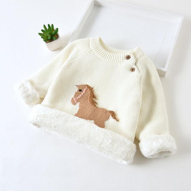 Momorii Baby Knitted Sweater Horse Pattern