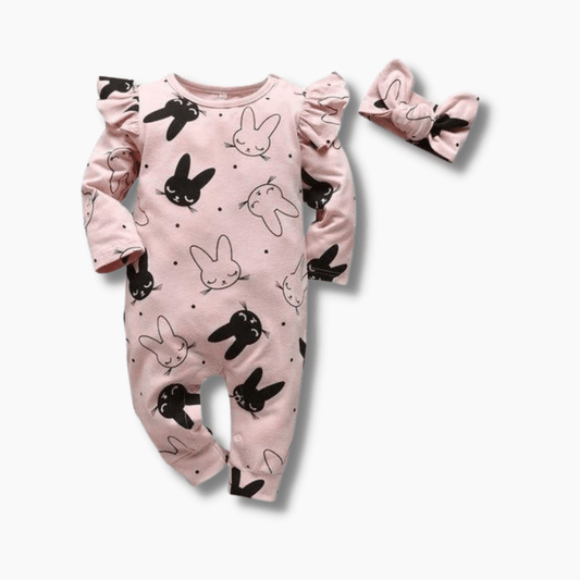 Bunny Print Romper