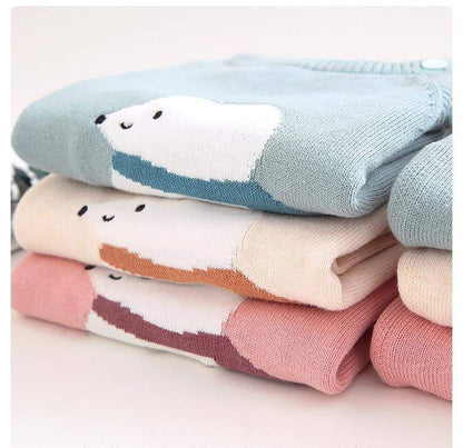 Cartoon Bear Sweater Set