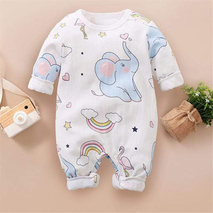 Cartoon Print Baby Romper