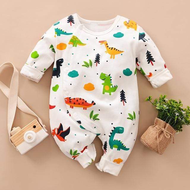 Cartoon Print Baby Romper