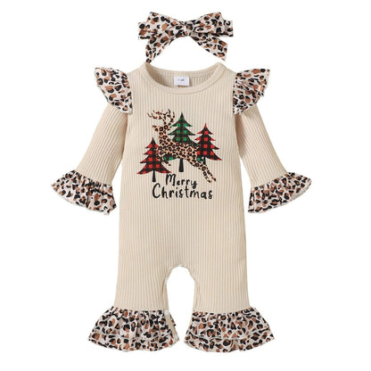 Baby Christmas Romper and Headband