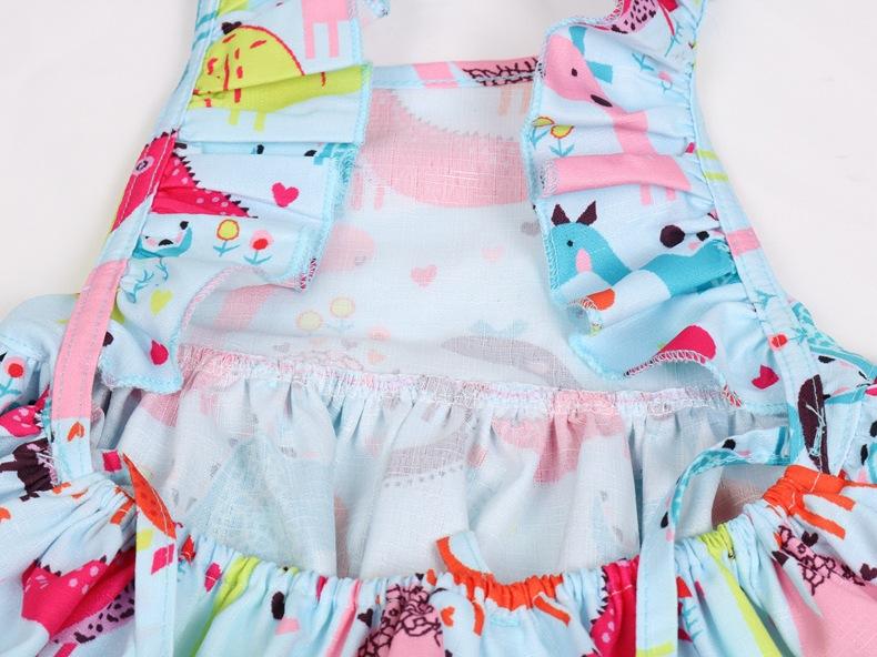 Cartoon Dinosaur Print Dress