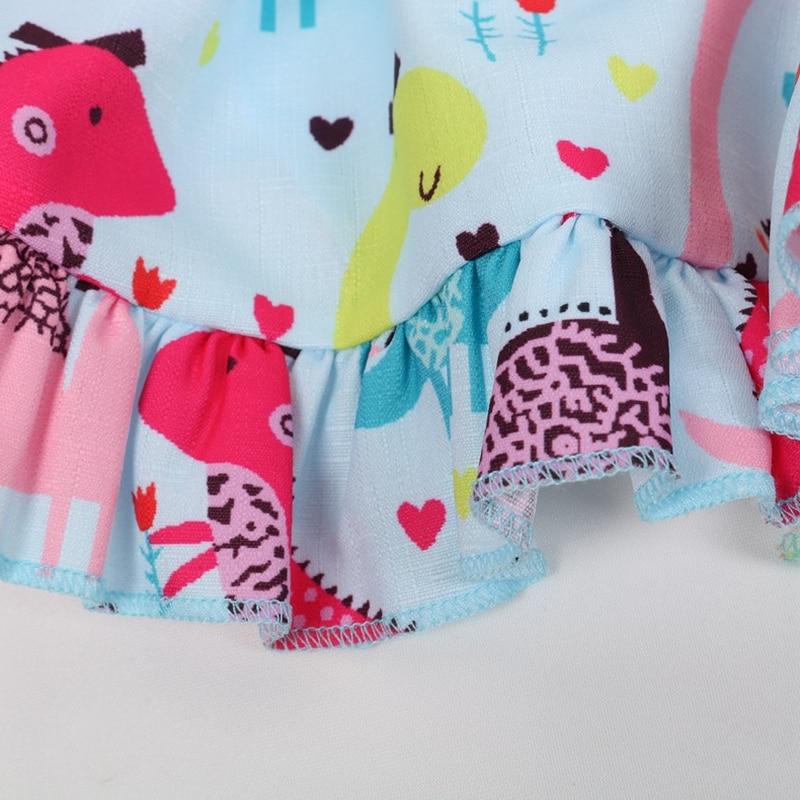 Cartoon Dinosaur Print Dress