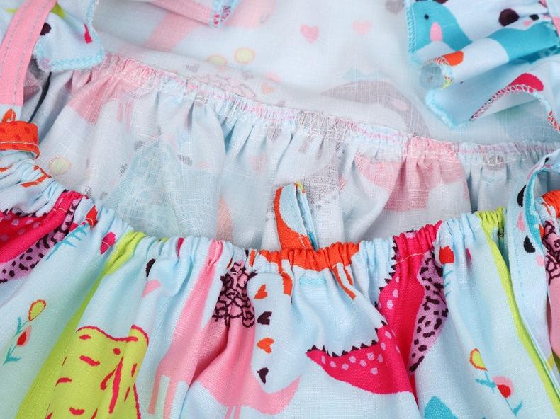 Cartoon Dinosaur Print Dress