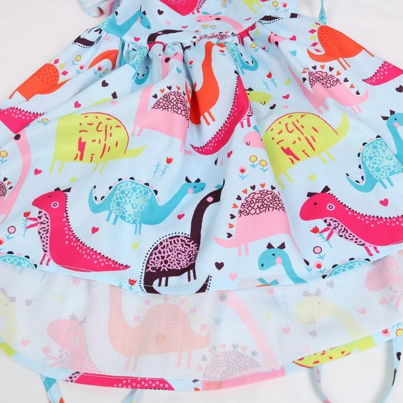 Cartoon Dinosaur Print Dress