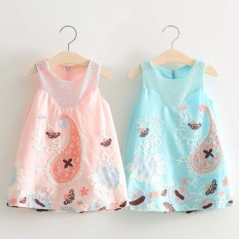 Embroidery Tank Dress