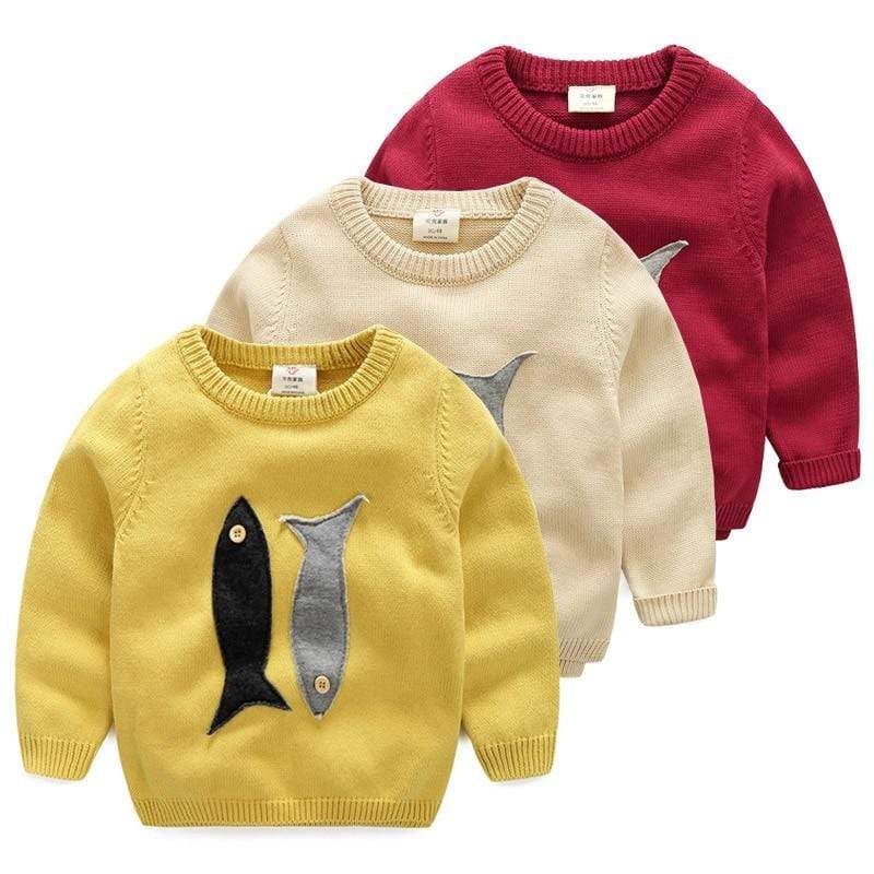 Fish Print Sweatshirt