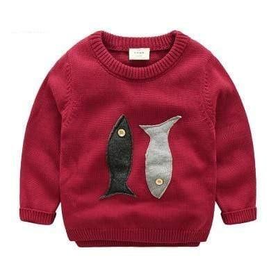 Fish Print Sweatshirt