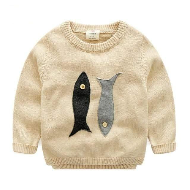 Fish Print Sweatshirt