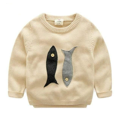 Fish Print Sweatshirt