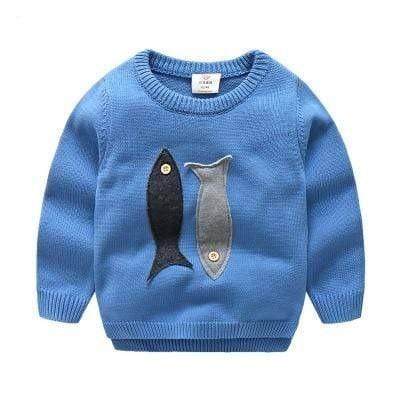 Fish Print Sweatshirt