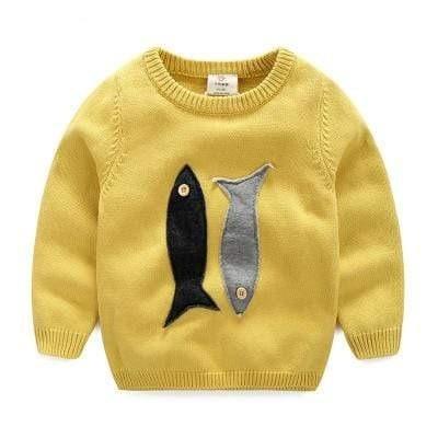 Fish Print Sweatshirt