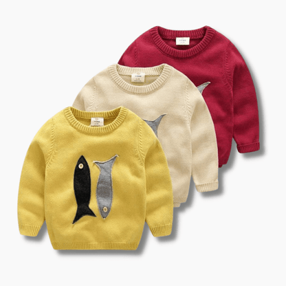 Fish Print Sweatshirt