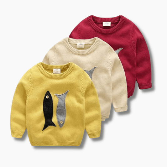 Fish Print Sweatshirt