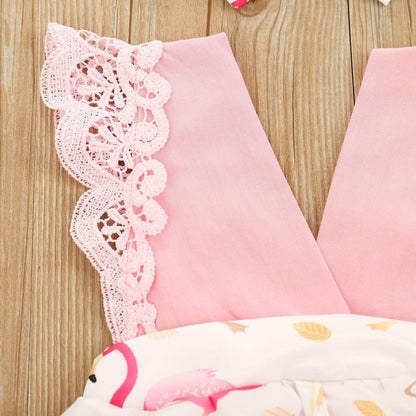 Flamingo Printed Romper