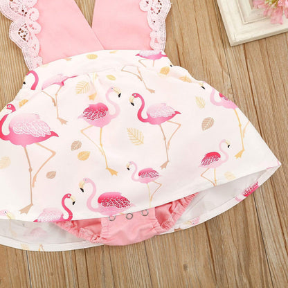 Flamingo Printed Romper