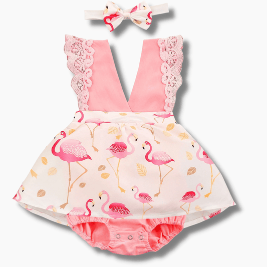 Flamingo Printed Romper
