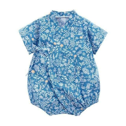 Floral Print Kimono Romper