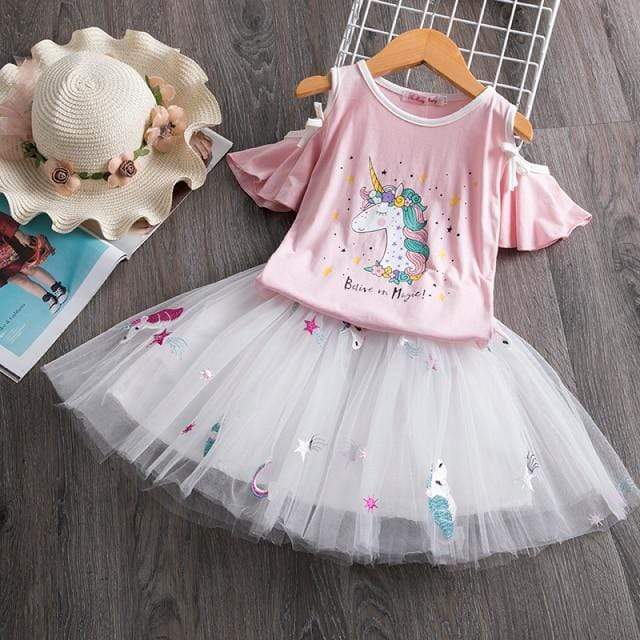 Flamingo Top and Tutu Skirt