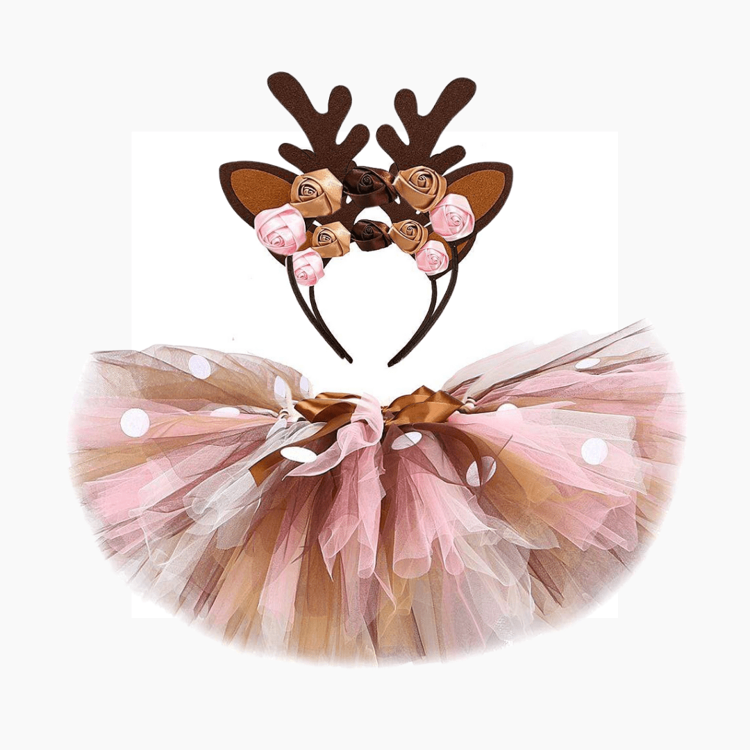 Girls Deer Tutu Skirt Outfit