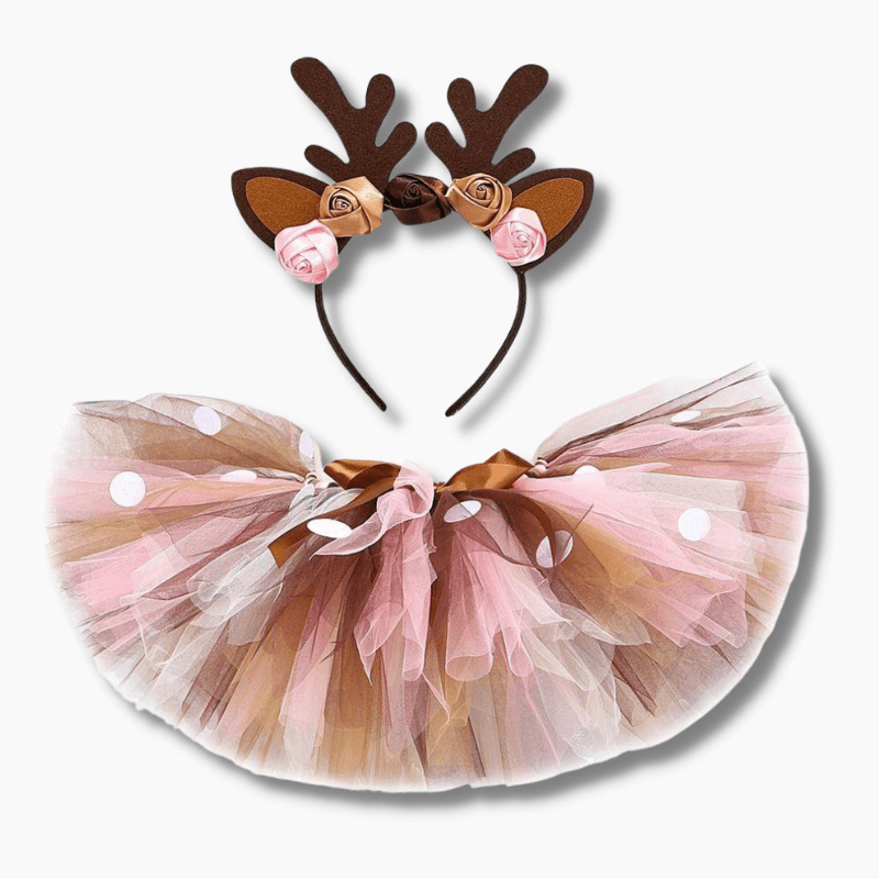Girls Deer Tutu Skirt Outfit