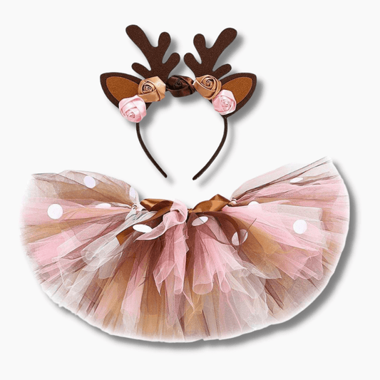Girls Deer Tutu Skirt Outfit