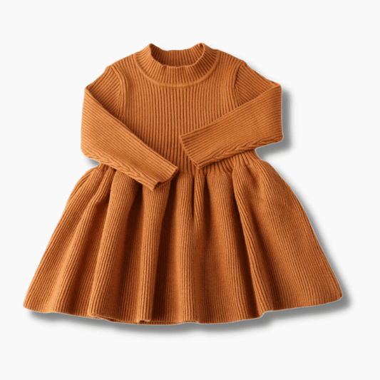 Girls Long Sleeve Knitted Dress