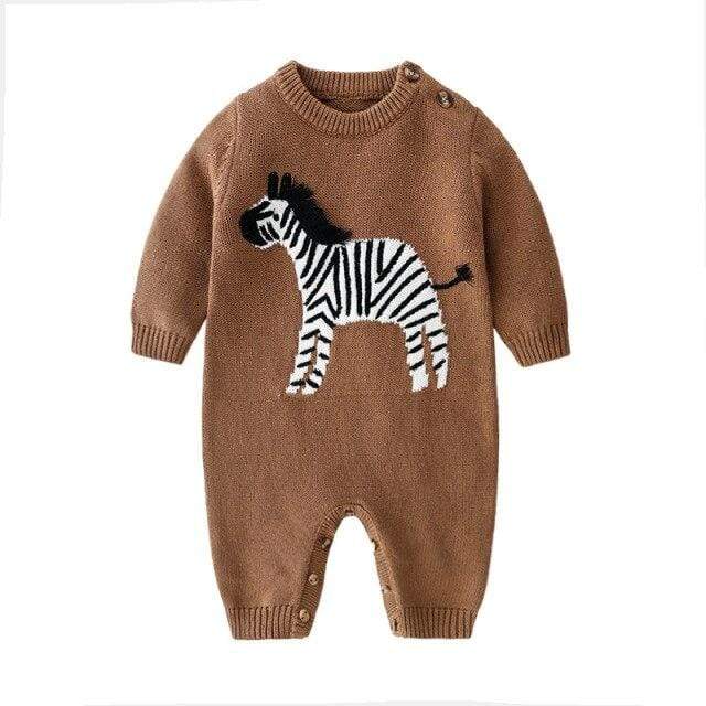 Zebra Knitted Jumpsuit (OOS)