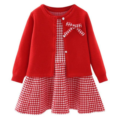 Knitted Cardigan And Dress