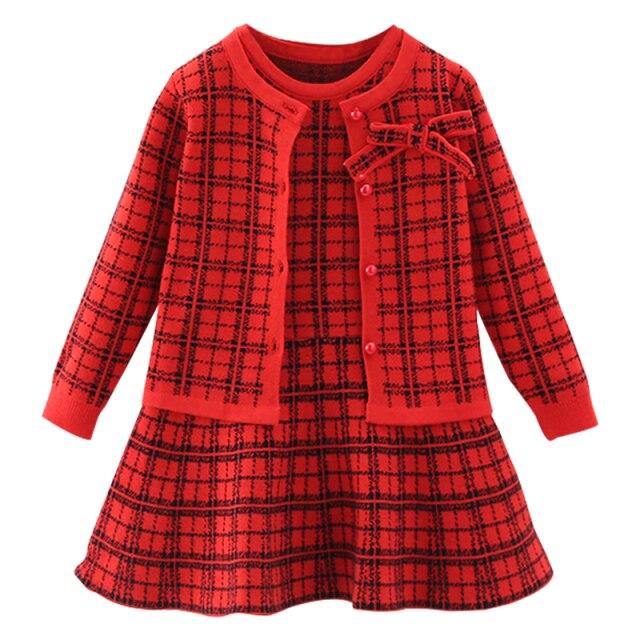 Knitted Cardigan And Dress