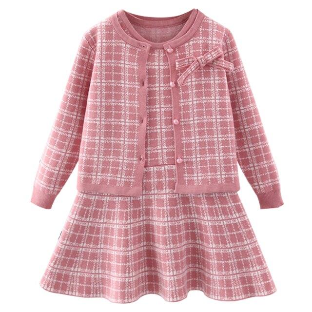 Knitted Cardigan And Dress